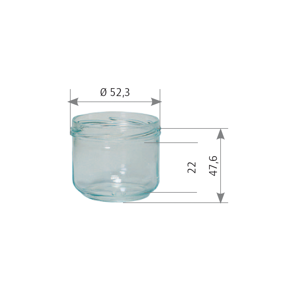 Pots Verre Standard 70Ml 100G (x20)