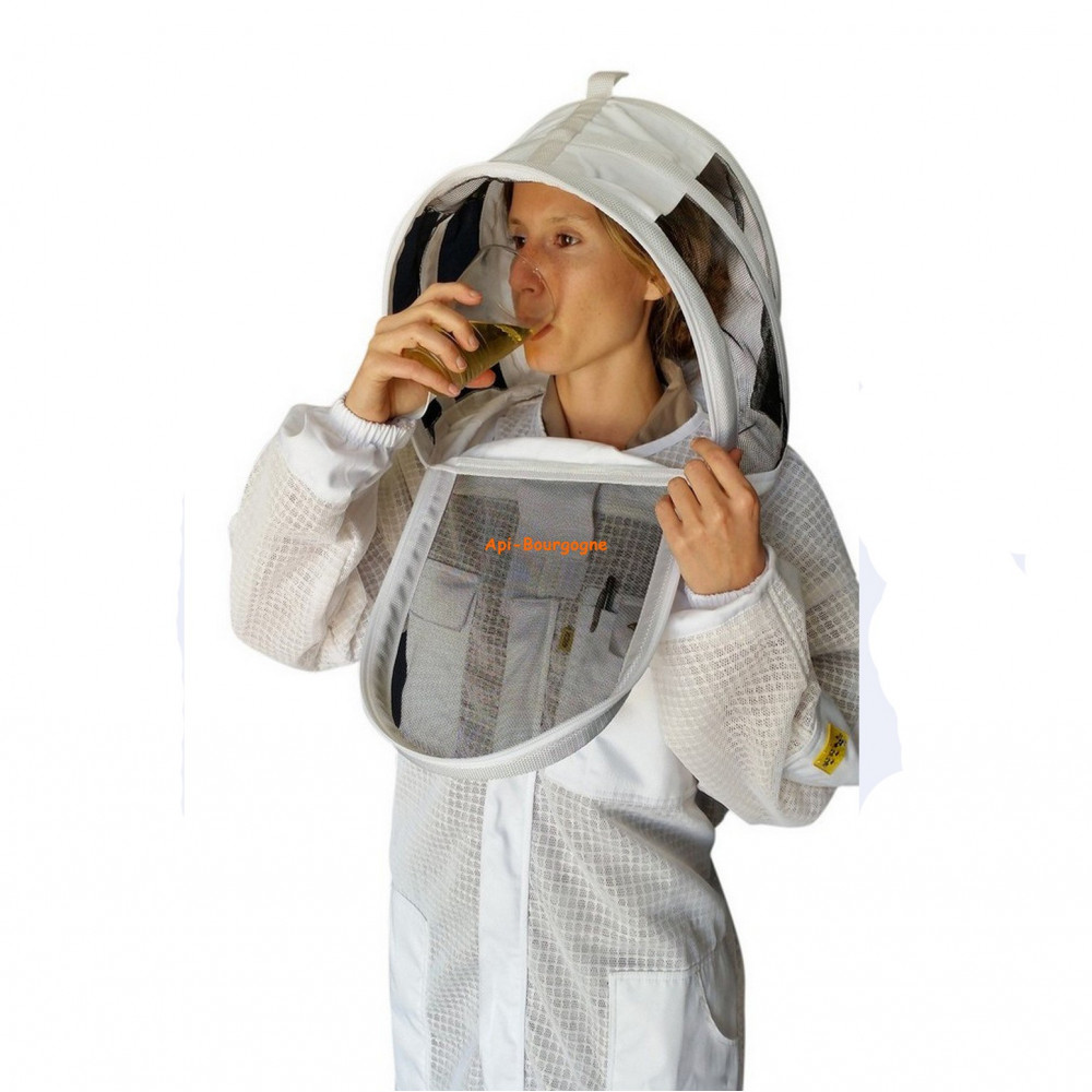 Combinaison D'apiculture 3 Couches Complète Avec Voile Ventilé - Taille 2XL, Protection Anti-piqûres