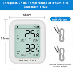 Thermomètre/Hygromètre Enregistreur Bluetooth