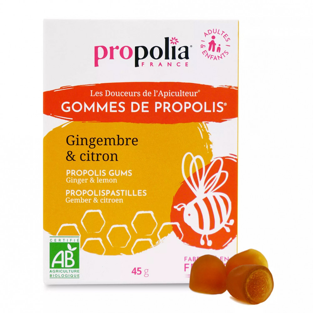 Gommes Propolis Gingembre & Citron Bio