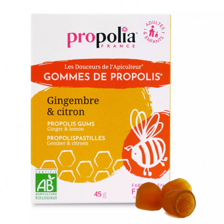 Gommes Propolis Gingembre & Citron Bio