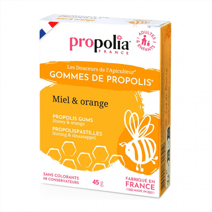 Gommes Propolis Miel Orange