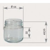 Pots Verre Standard 40Ml 40G (x120)