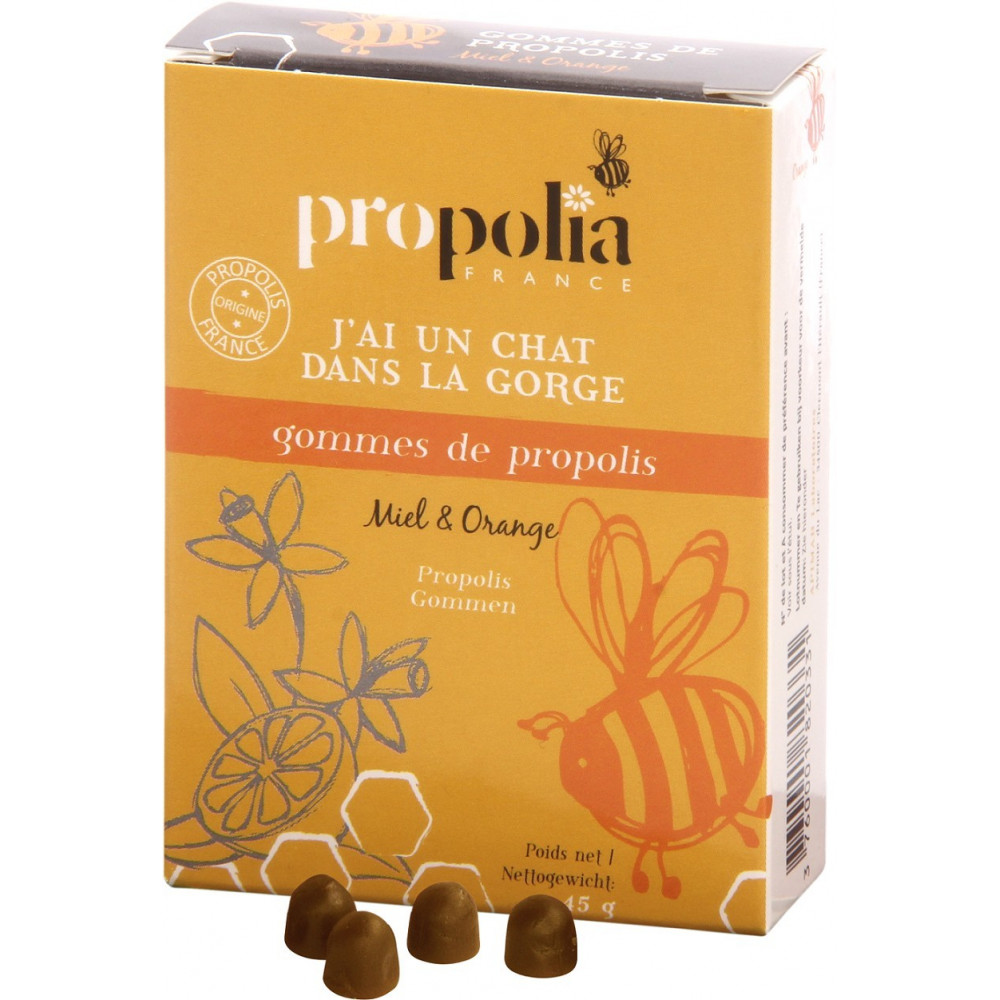 Gommes Propolis Miel Orange