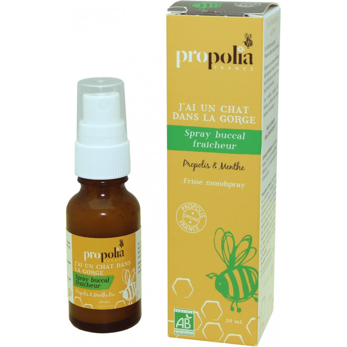 Spray Buccal Fraicheur Propolis Menthe Bio 20Ml